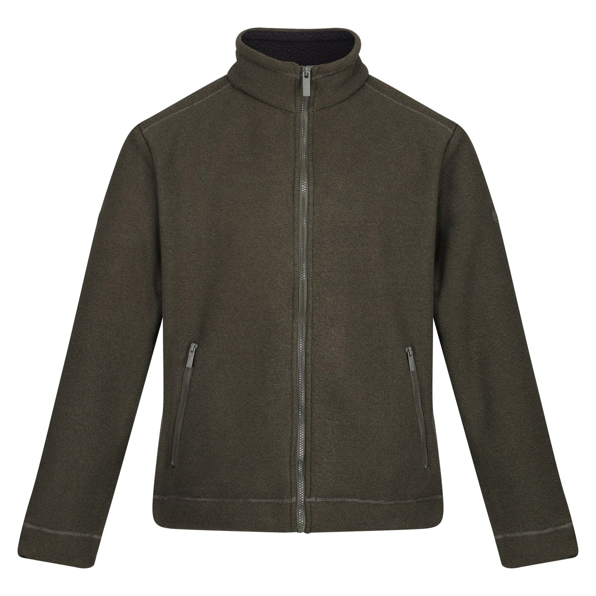 Dark Khaki - Front - Regatta Mens Garrian II Full Zip Fleece Jacket