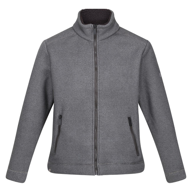 Storm Grey-Black - Front - Regatta Mens Garrian II Full Zip Fleece Jacket