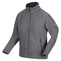 Storm Grey-Black - Side - Regatta Mens Garrian II Full Zip Fleece Jacket