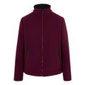 Dark Maroon-Black - Front - Regatta Mens Garrian II Full Zip Fleece Jacket