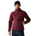 Dark Maroon-Black - Lifestyle - Regatta Mens Garrian II Full Zip Fleece Jacket