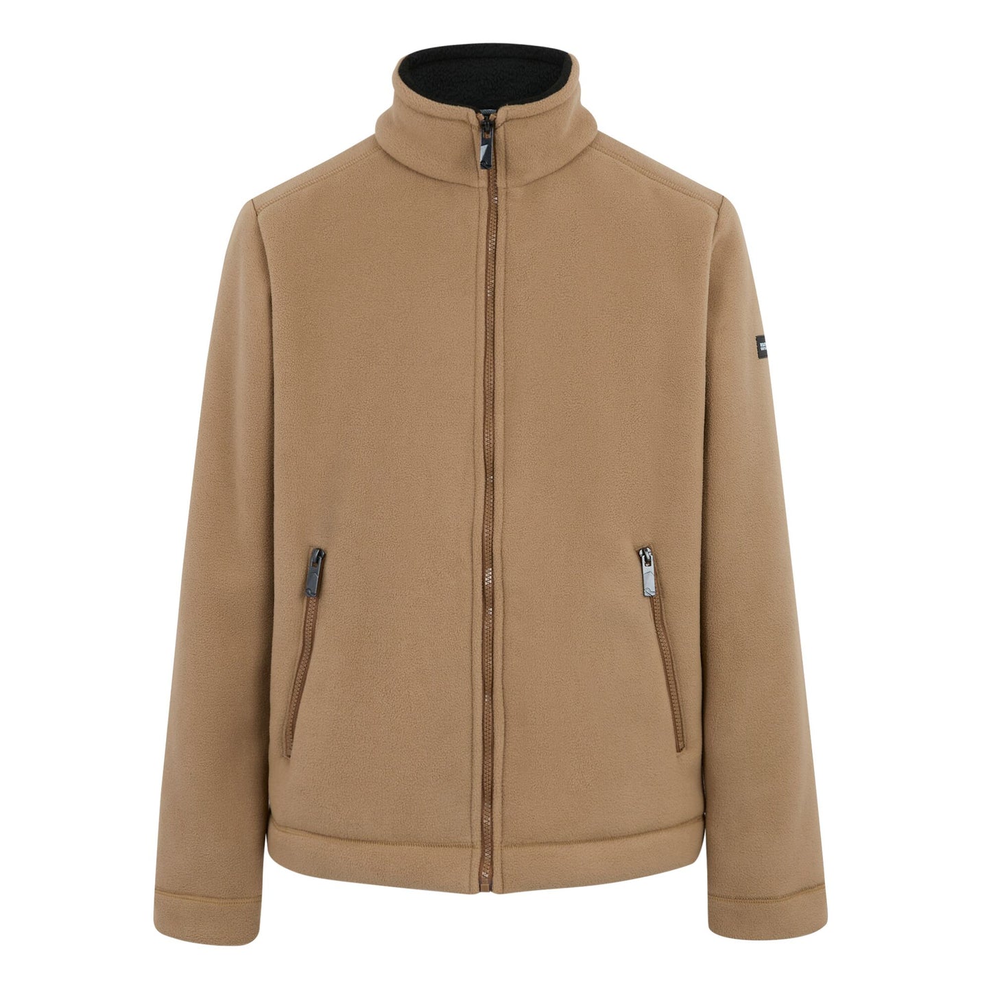 Iced Coffee-Black - Front - Regatta Mens Garrian II Full Zip Fleece Jacket