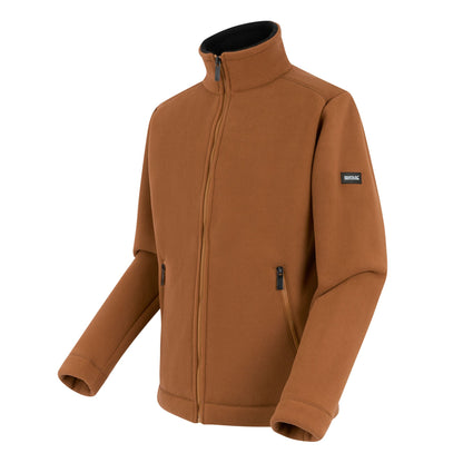 Glazed Ginger-Black - Side - Regatta Mens Garrian II Full Zip Fleece Jacket