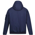 Navy - Back - Regatta Mens Faizan Hooded Waterproof Jacket