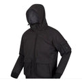 Black - Side - Regatta Mens Faizan Hooded Waterproof Jacket