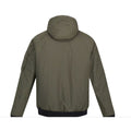 Dark Khaki - Back - Regatta Mens Faizan Hooded Waterproof Jacket