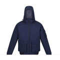 Navy - Front - Regatta Mens Faizan Hooded Waterproof Jacket