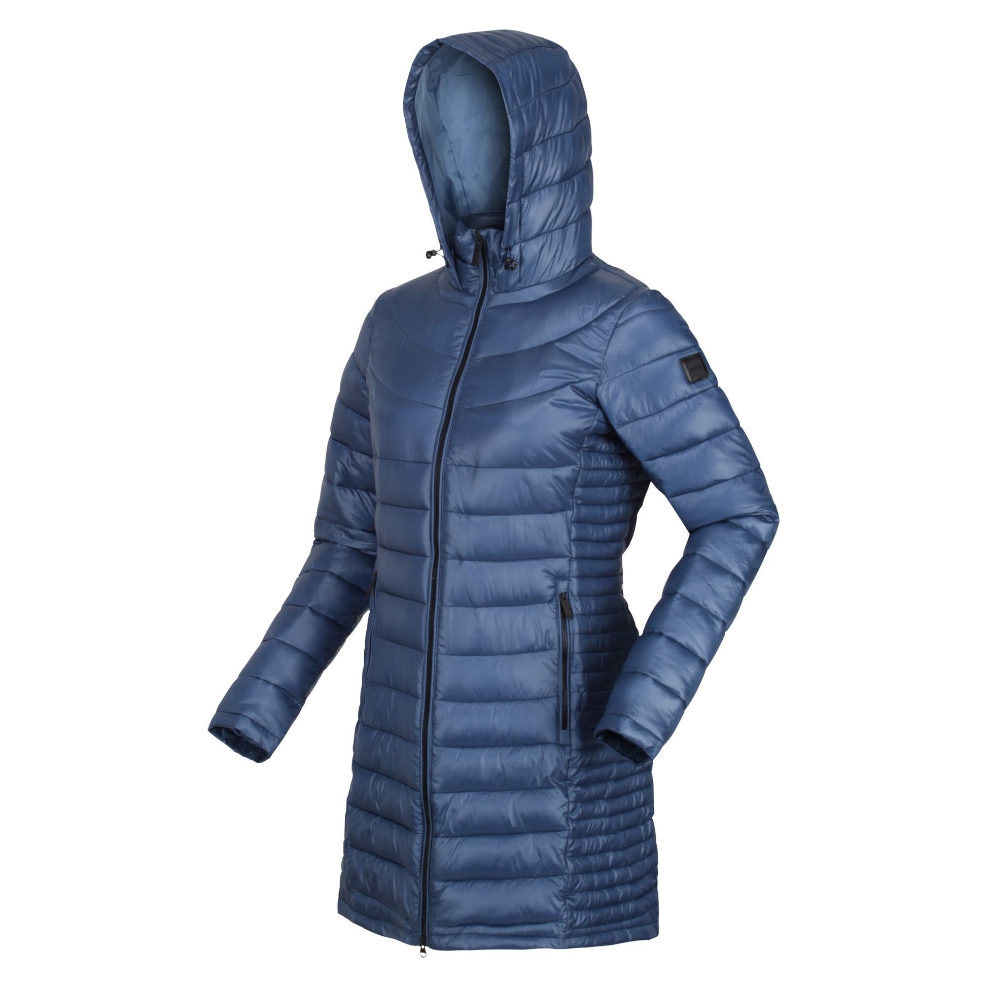 Dark Denim - Side - Regatta Womens-Ladies Andel III Lightweight Parka