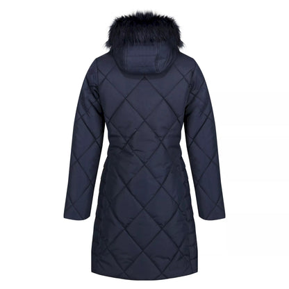 Navy - Back - Regatta Womens-Ladies Fritha II Insulated Parka
