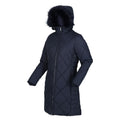 Navy - Side - Regatta Womens-Ladies Fritha II Insulated Parka