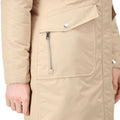Moccasin - Pack Shot - Regatta Womens-Ladies Romine Waterproof Parka