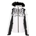 White-Black - Front - Dare 2B Womens-Ladies Prestige II Luxe Printed Ski Jacket