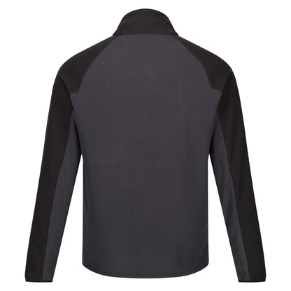 Ash-Black - Back - Regatta Mens Elson II Lightweight Fleece
