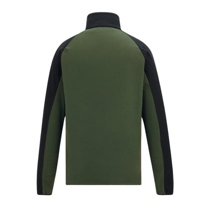 Dark Khaki-Black - Back - Regatta Mens Elson II Lightweight Fleece