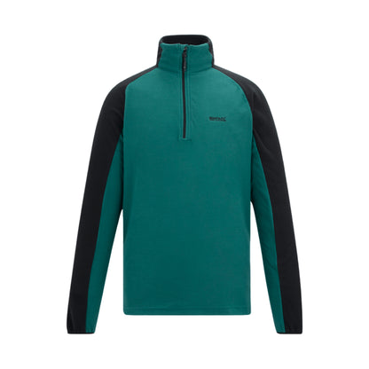 Mediterranean Green-Black - Front - Regatta Mens Elson II Lightweight Fleece