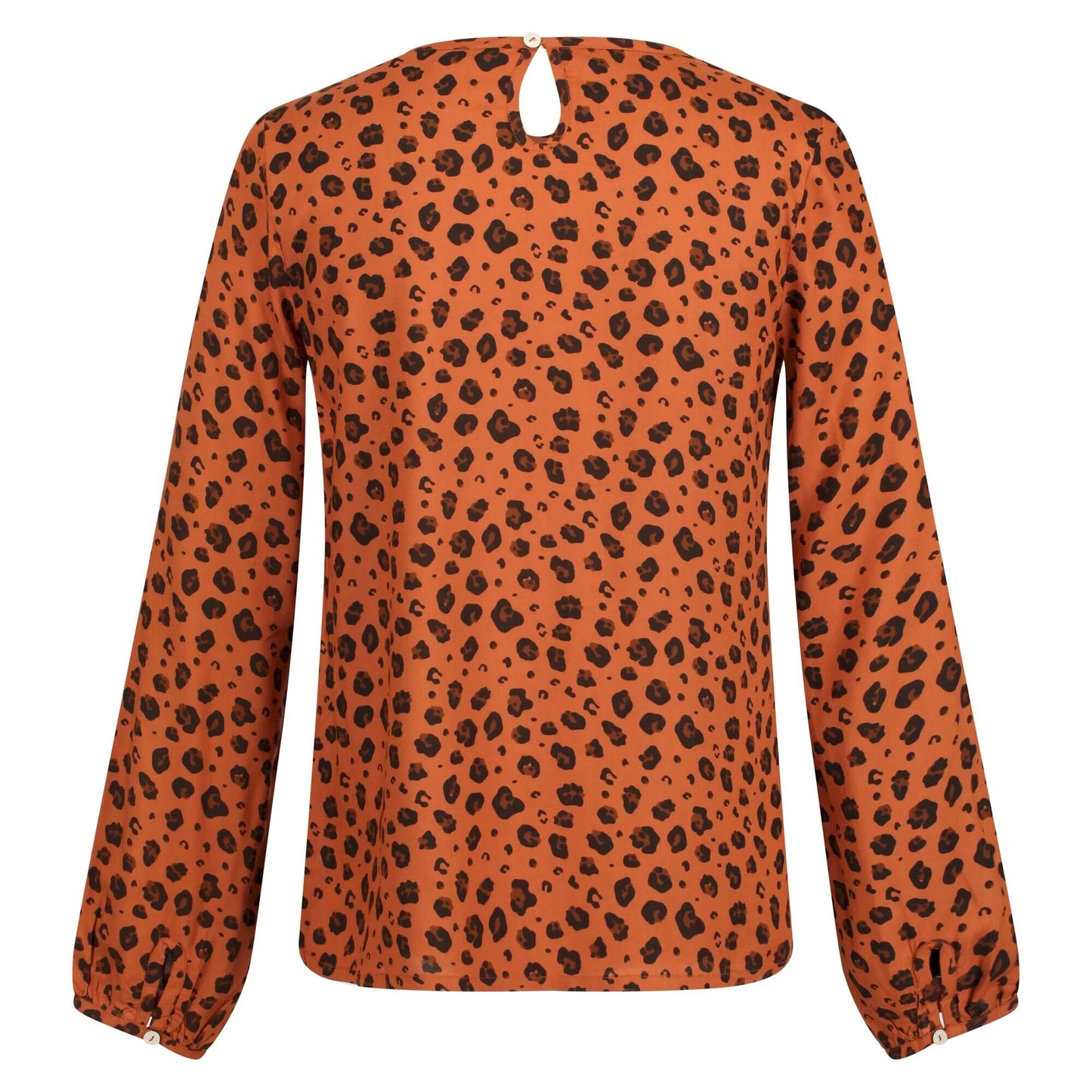 Copper Almond - Back - Regatta Womens-Ladies Hadria Animal Print Blouse