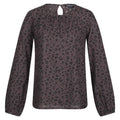 Black - Front - Regatta Womens-Ladies Hadria Animal Print Blouse