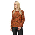 Copper Almond - Lifestyle - Regatta Womens-Ladies Hadria Animal Print Blouse