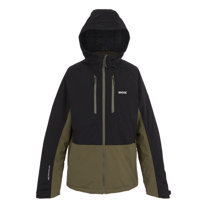 Crocodile-Black - Front - Regatta Mens Highton III Stretch Padded Jacket