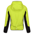 Bright Kiwi-Dark Grey - Back - Regatta Childrens-Kids Prenton Lightweight Fleece Jacket