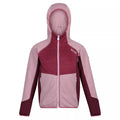 Fragrant Lilac-Violet-Amaranth Haze - Front - Regatta Childrens-Kids Prenton Lightweight Fleece Jacket