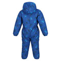 Nautical Blue - Back - Regatta Childrens-Kids Penrose Dinosaur Puddle Suit