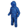 Nautical Blue - Side - Regatta Childrens-Kids Penrose Dinosaur Puddle Suit