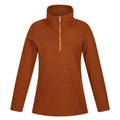 Copper Almond - Front - Regatta Womens-Ladies Kizmit Two Tone Half Zip Fleece Top