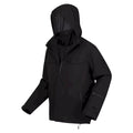 Black - Side - Regatta Mens Britely Torch 3 In 1 Waterproof Jacket