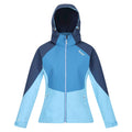 Dark Denim-Ethereal Blue - Front - Regatta Womens-Ladies Desoto VIII Lightweight Jacket