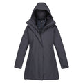 Seal Grey - Front - Regatta Womens-Ladies Denbury III 2 In 1 Waterproof Jacket