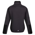Dark Grey-Black - Back - Regatta Childrens-Kids Highton III Full Zip Fleece Jacket
