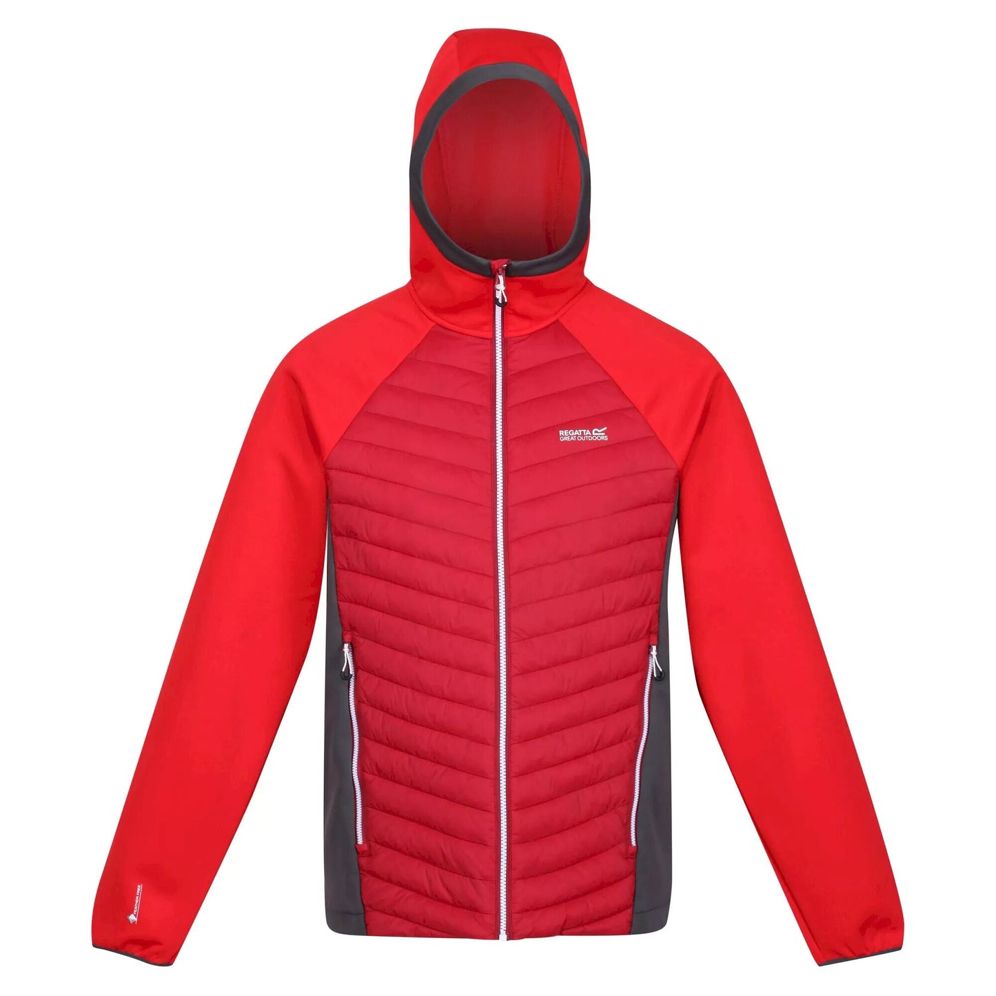 Dark Red-Chinese Red - Front - Regatta Mens Andreson VII Hybrid Lightweight Jacket