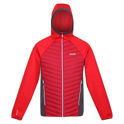 Dark Red-Chinese Red - Front - Regatta Mens Andreson VII Hybrid Lightweight Jacket