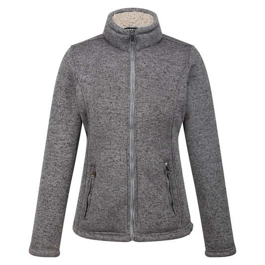Storm Grey-Light Vanilla - Front - Regatta Womens-Ladies Razia II Full Zip Fleece Jacket