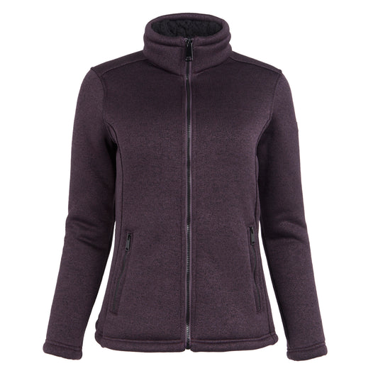 Deep Plum-Black - Front - Regatta Womens-Ladies Razia II Full Zip Fleece Jacket