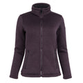Deep Plum-Black - Front - Regatta Womens-Ladies Razia II Full Zip Fleece Jacket