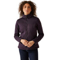 Deep Plum-Black - Side - Regatta Womens-Ladies Razia II Full Zip Fleece Jacket