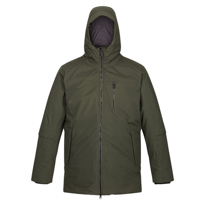 Dark Khaki - Front - Regatta Mens Yewbank II Parka