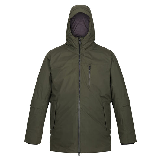 Dark Khaki - Front - Regatta Mens Yewbank II Parka
