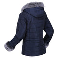 Navy - Lifestyle - Regatta Womens-Ladies Willabella Faux Fur Trim Jacket