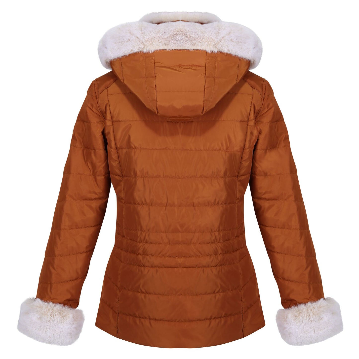 Copper Almond - Back - Regatta Womens-Ladies Willabella Faux Fur Trim Jacket