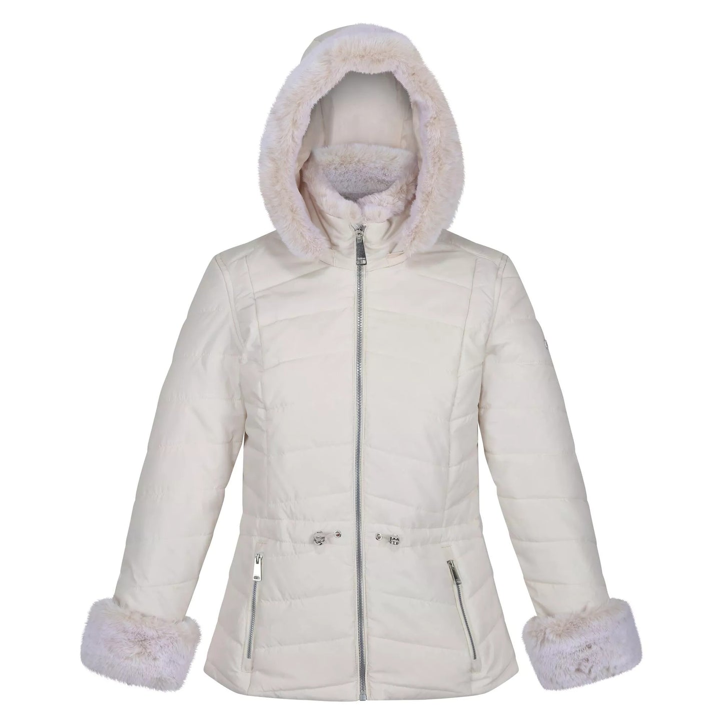 Light Vanilla - Front - Regatta Womens-Ladies Willabella Faux Fur Trim Jacket