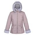 Lilac Chalk - Front - Regatta Womens-Ladies Willabella Faux Fur Trim Jacket