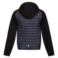 Seal Grey-Black - Back - Regatta Childrens-Kids Kielder Hybrid VI Jacket
