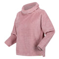 Powder Pink - Side - Regatta Womens-Ladies Bekkah Plaited Fluffy Jumper