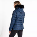 Moonlight Denim - Pack Shot - Dare 2B Womens-Ladies Glamorize III Leopard Print Padded Ski Jacket