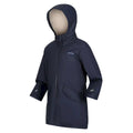 Navy - Side - Regatta Childrens-Kids Brynlee Plain Waterproof Jacket