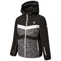 Black-White - Side - Dare 2B Girls Belief II Ski Jacket
