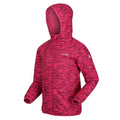 Berry Pink - Side - Regatta Childrens-Kids Volcanics VI Zebra Print Waterproof Jacket